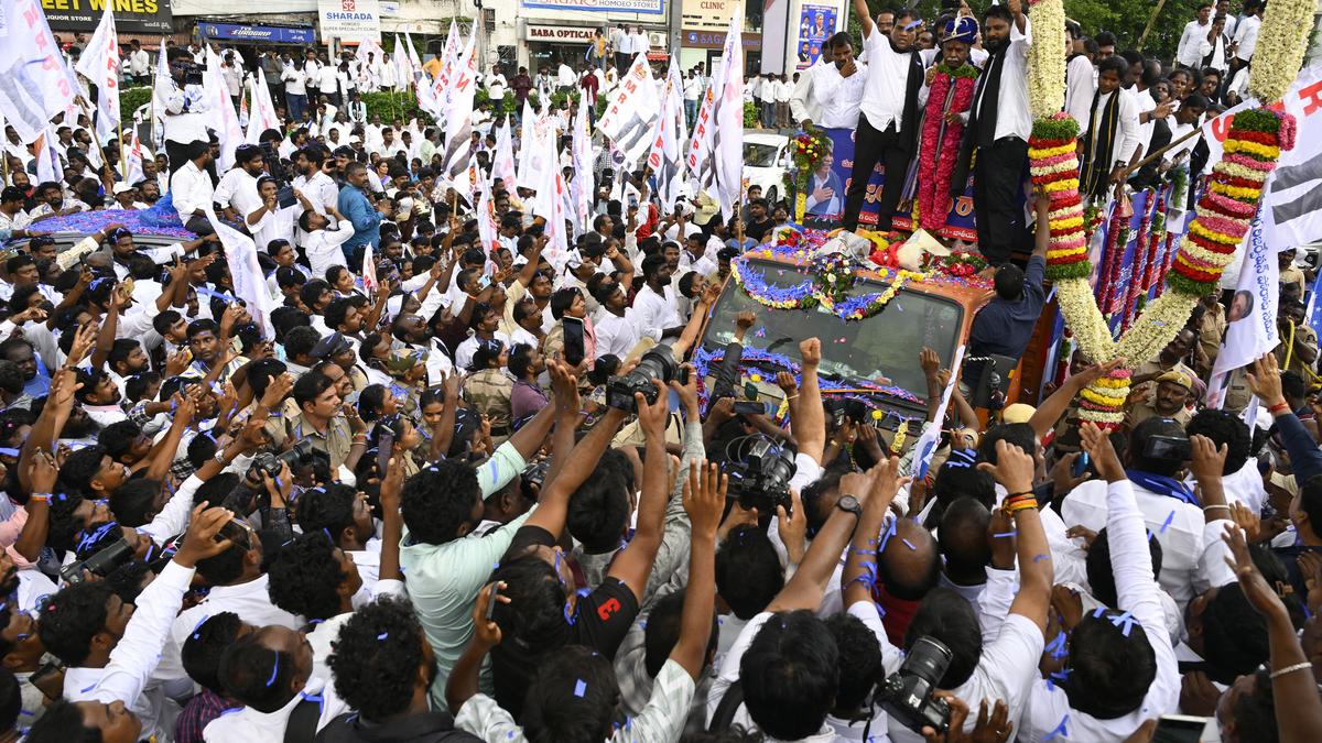 MRPS leader Manda Krishna receives grand welcome  